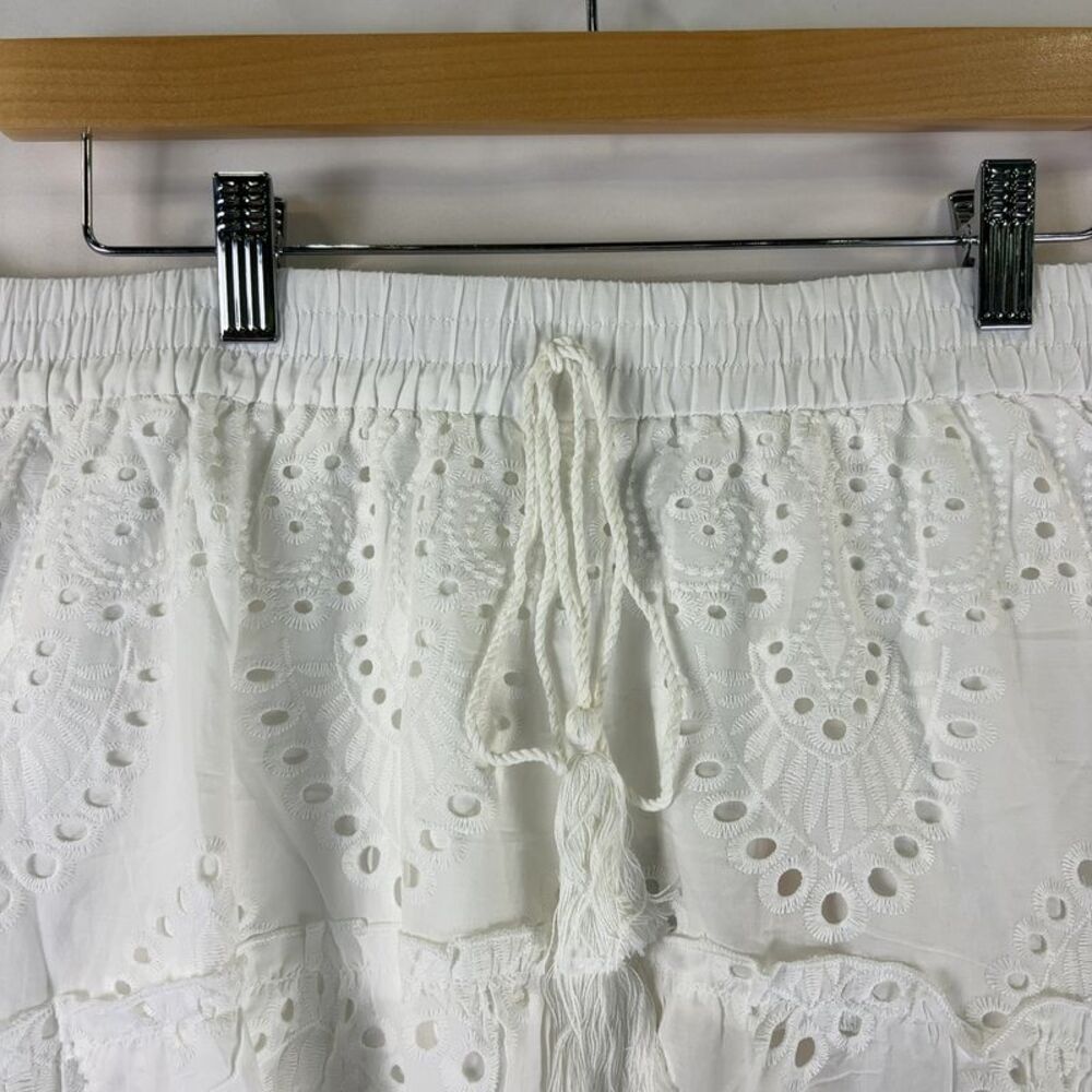 White Eyelet Maxi Skirt - Classic Women's Maxi - Picture 3 of 5